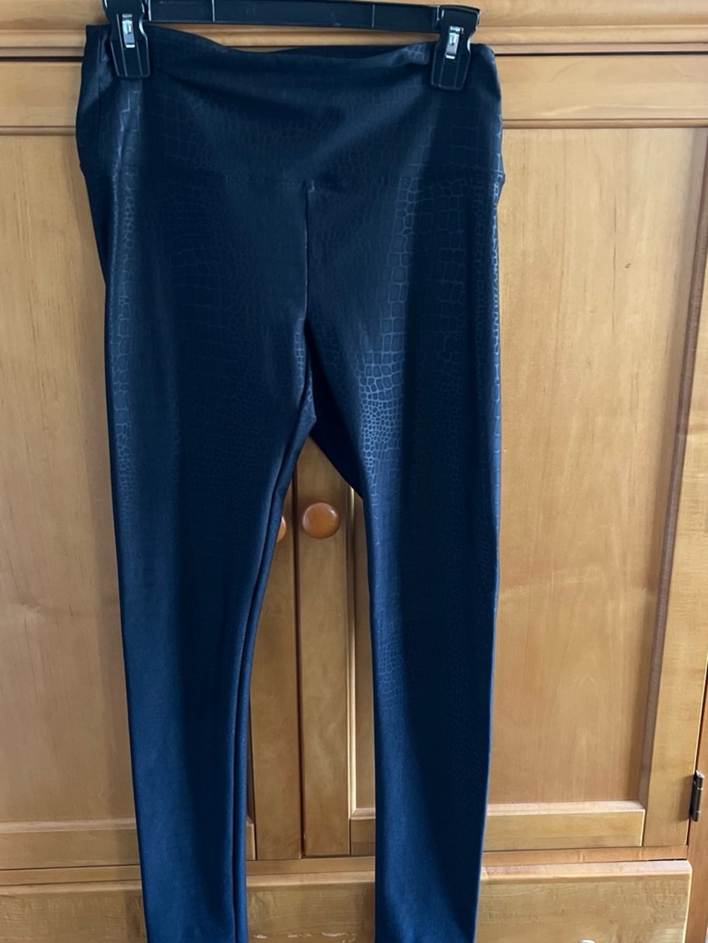 wild fable Black Croc-Embossed Leggings size small